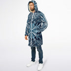 Soft as snowfall - Unisex Hooded Cloak with zippers