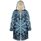 Soft as snowfall - Unisex Hooded Cloak with zippers