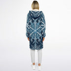 Soft as snowfall - Unisex Hooded Cloak with zippers