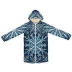 Soft as snowfall - Unisex Hooded Cloak with zippers
