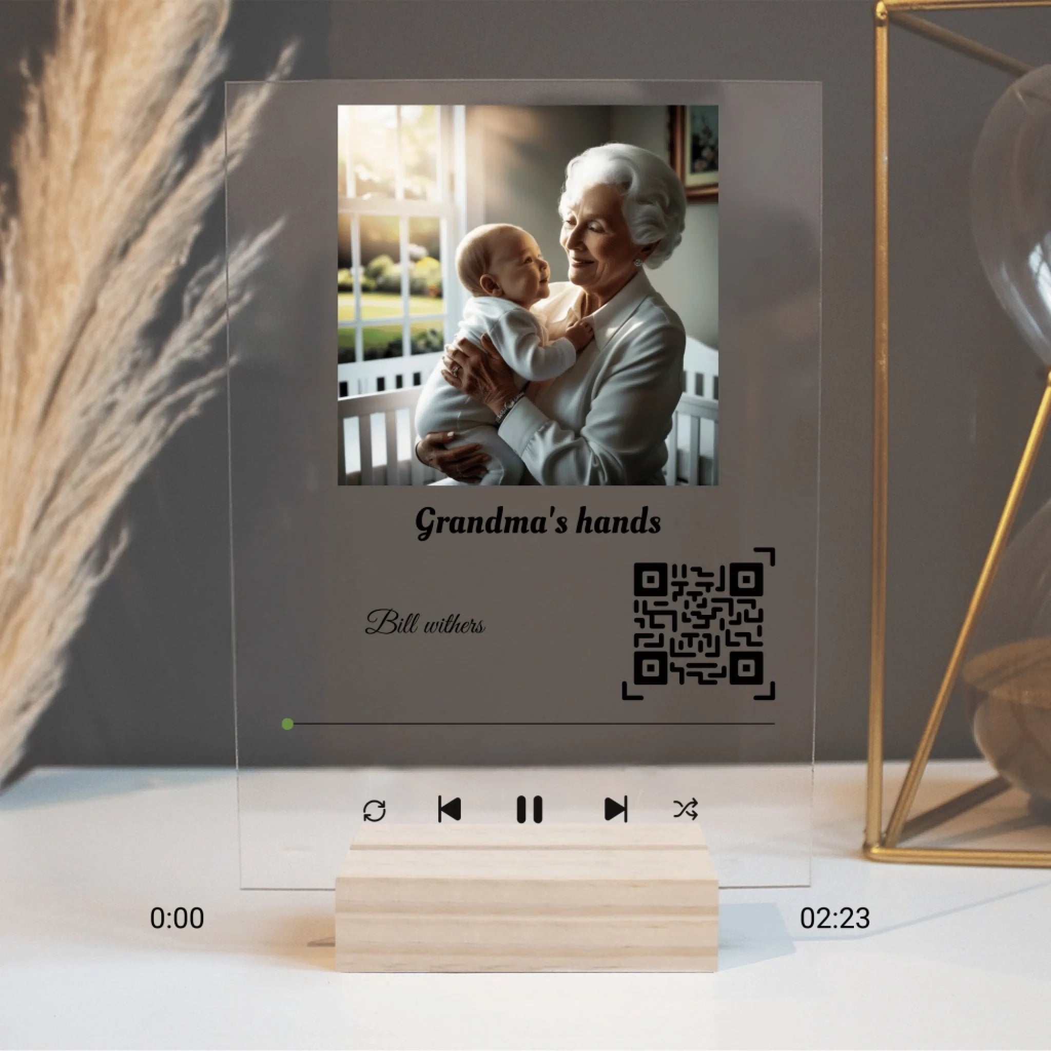 Granma full mockup acrylic plaque printway