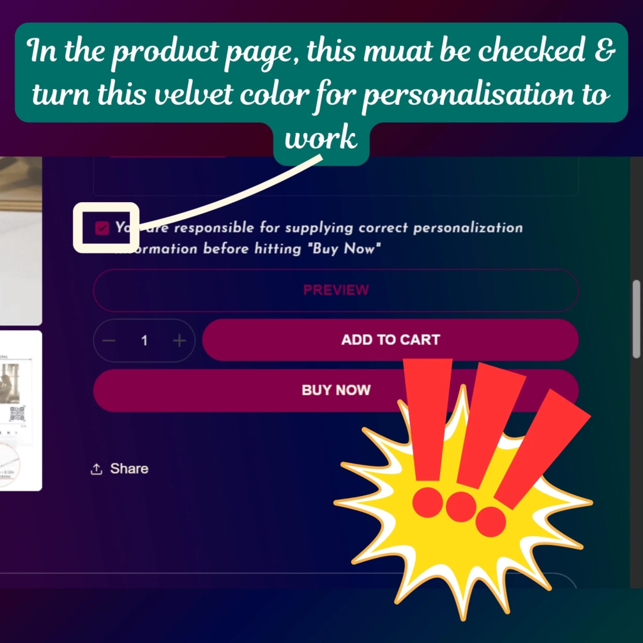 why personalisation not working teeinblue