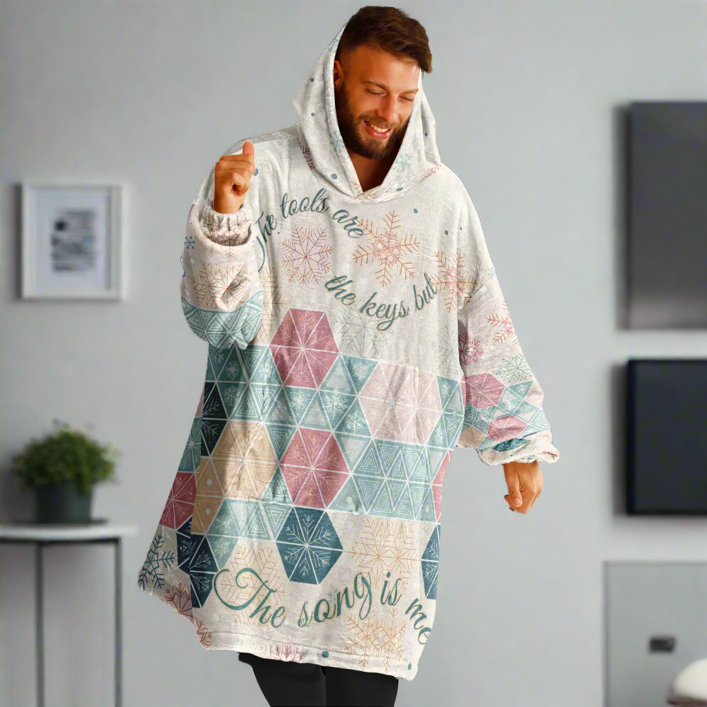 Hoodie blanket unisex, I am not A.I
