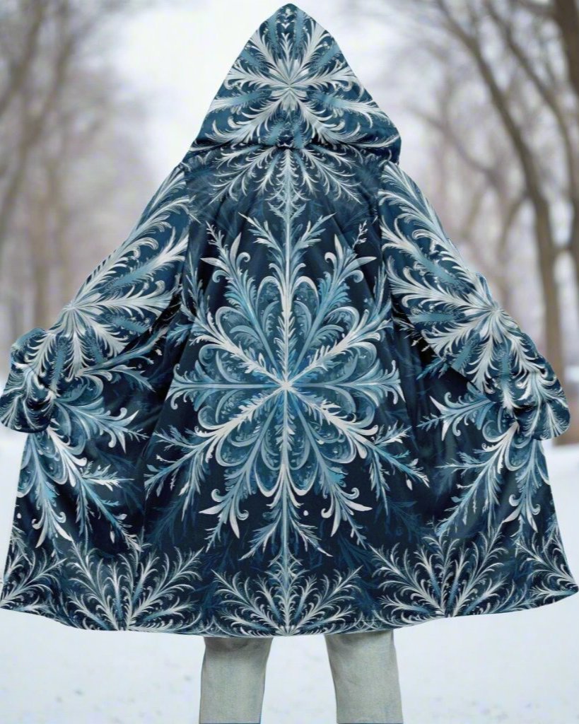 Soft as snowfall_Hooded_zipperCloak_darkMale-hoodOn