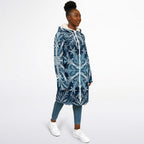Soft as snowfall - Unisex Hooded Cloak with zippers
