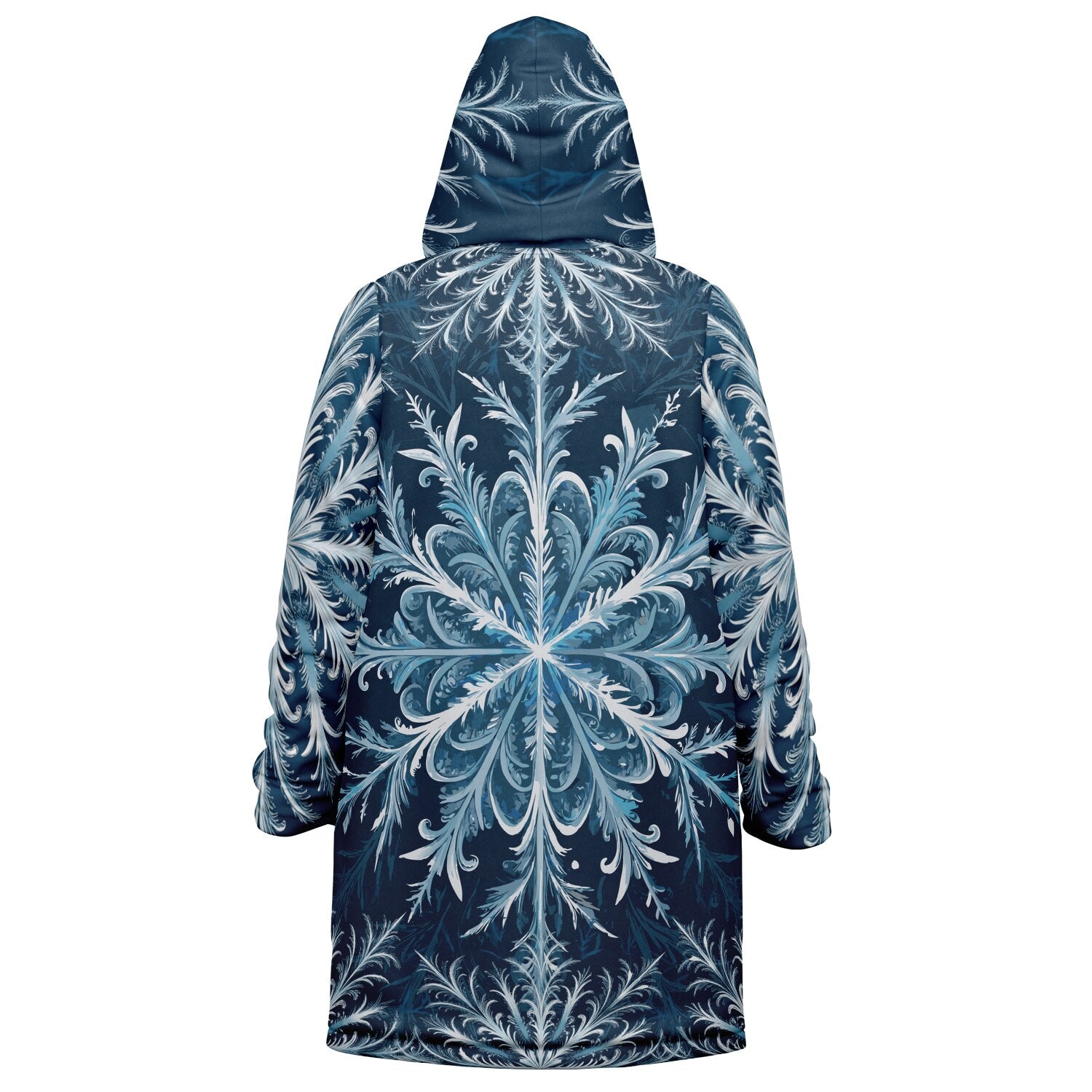 Soft as snowfall - Unisex Hooded Cloak with zippers