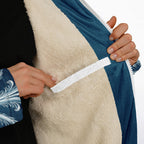 Soft as snowfall - Unisex Hooded Cloak with zippers