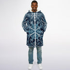 Soft as snowfall - Unisex Hooded Cloak with zippers