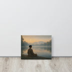 Meditation canvas - Yoga room decore, wall decore
