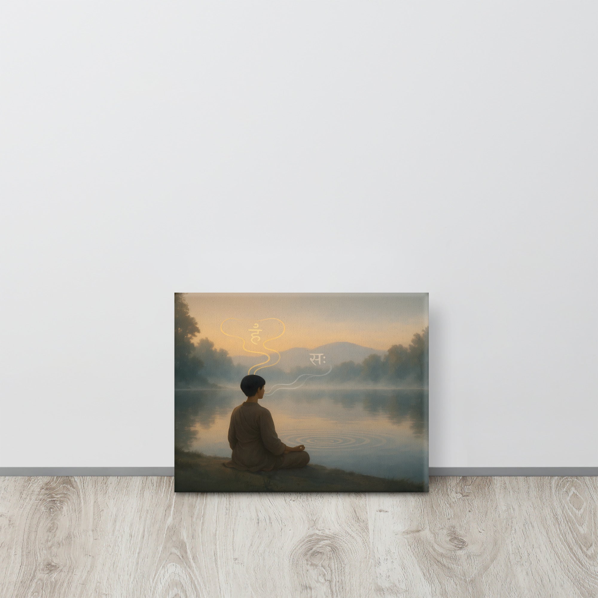 Meditation canvas - Yoga room decore, wall decore