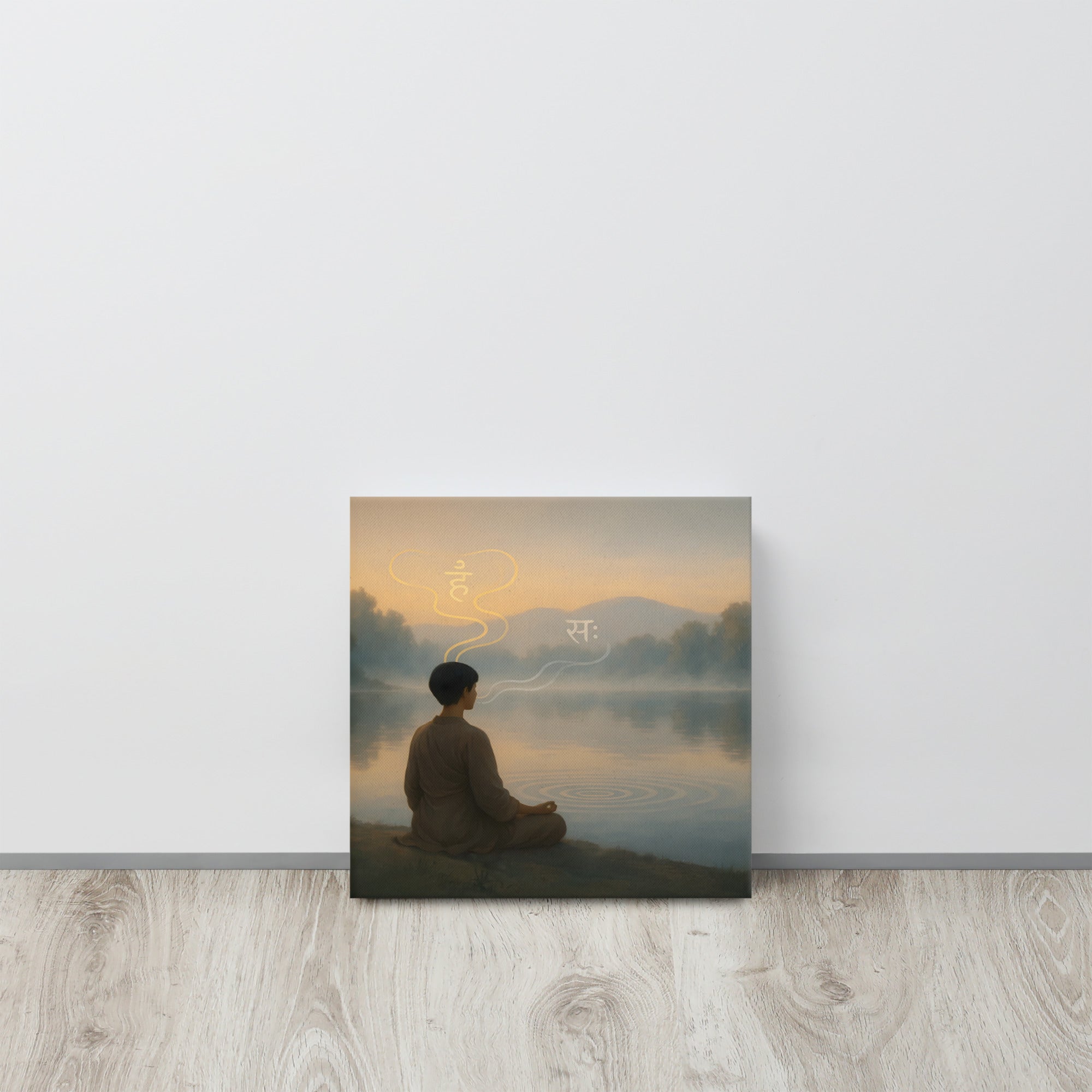 Meditation canvas - Yoga room decore, wall decore