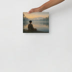 Meditation canvas - Yoga room decore, wall decore