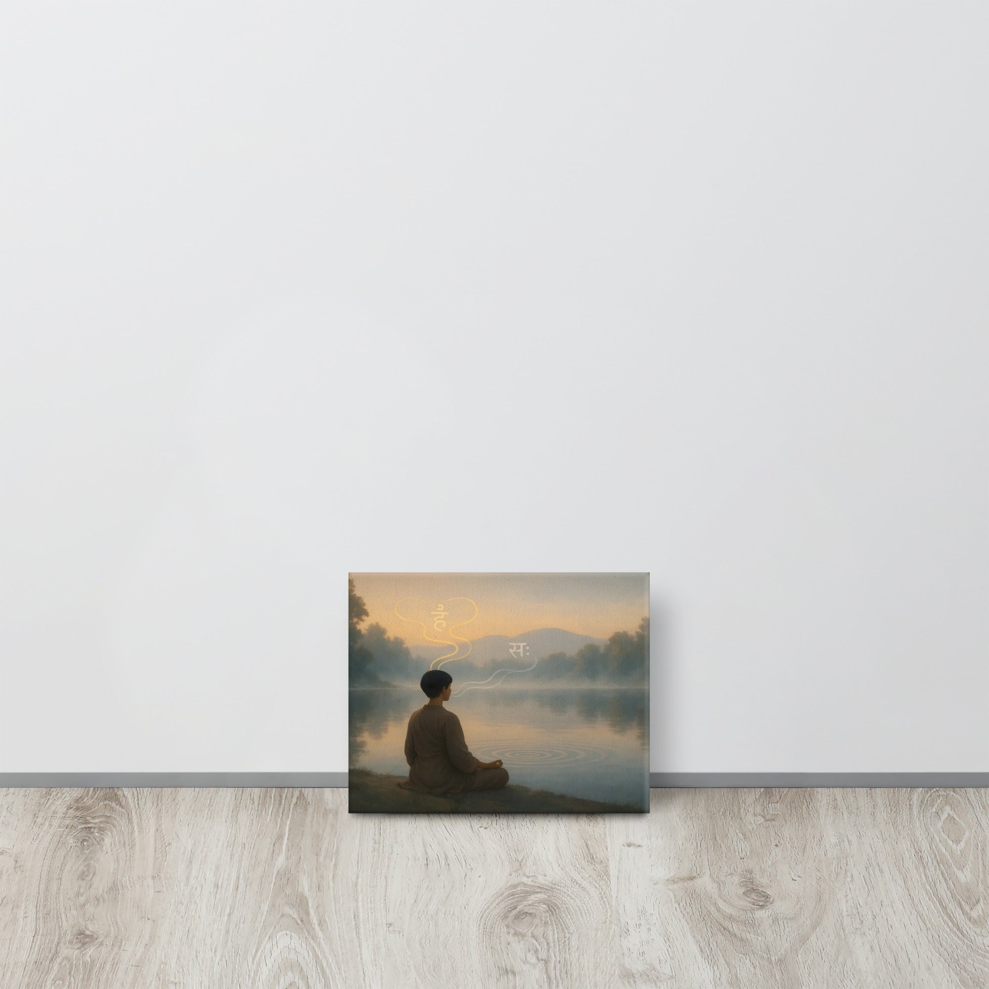 Meditation canvas - Yoga room decore, wall decore