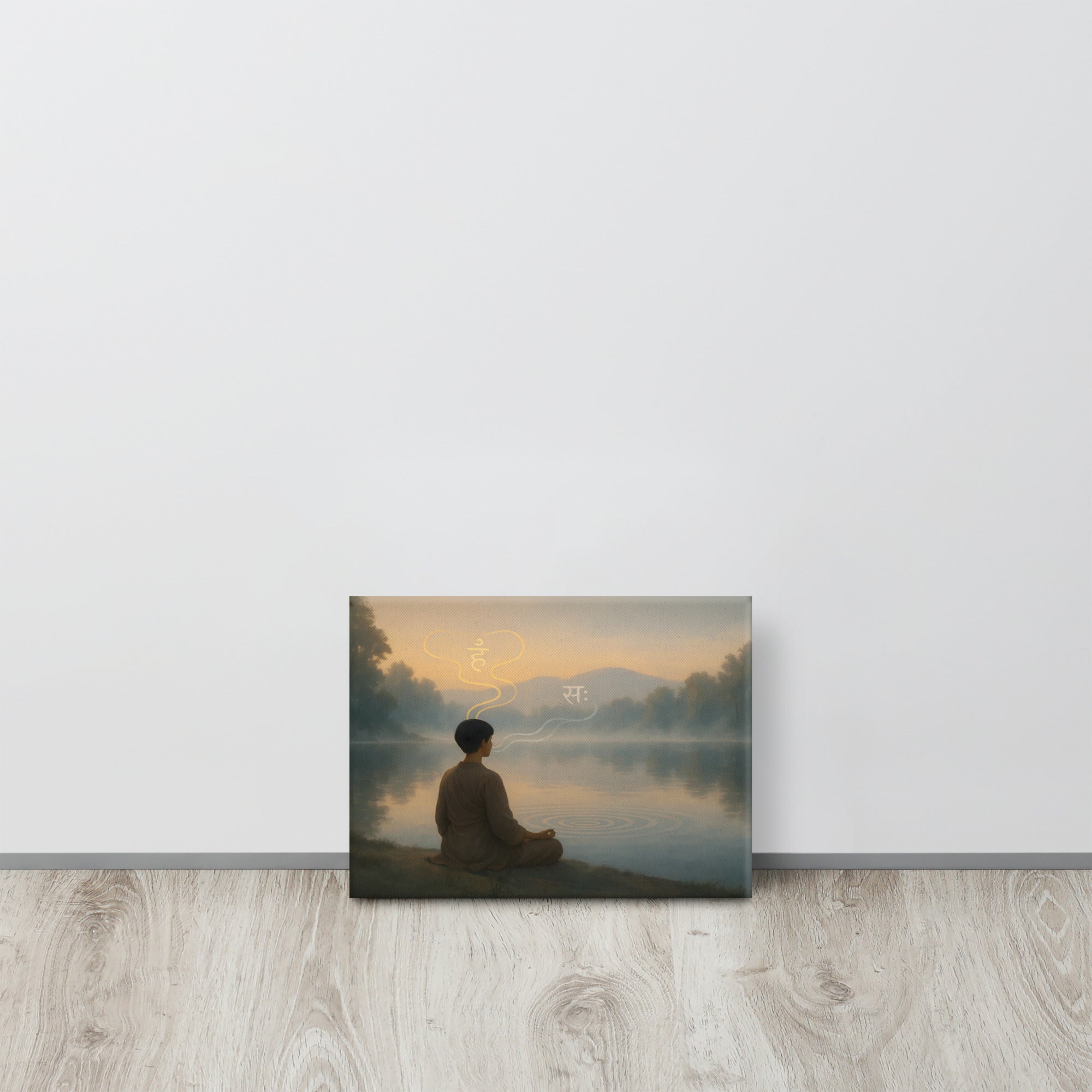 Meditation canvas - Yoga room decore, wall decore